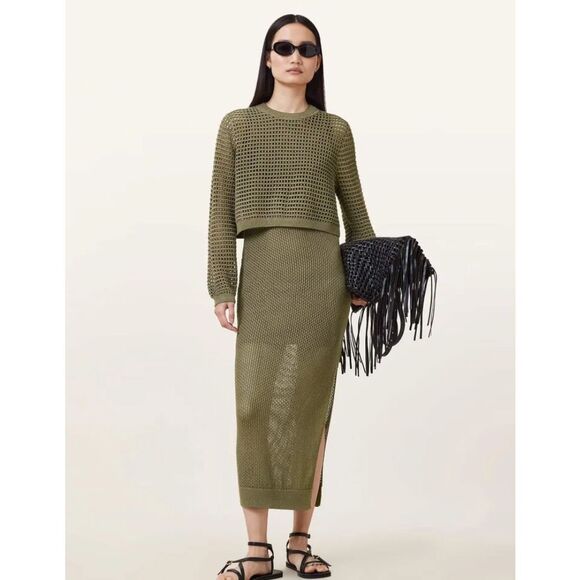 All Saints Dresses & Skirts - All Saints Miro Open Stitch Maxi 2-1 Dress